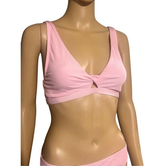 Cabana del Sol Women's Pink Bikini Set Size L Adjustable Straps - Picture 2 of 5